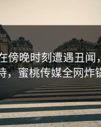 当事人在傍晚时刻遭遇丑闻，无力自持，蜜桃传媒全网炸锅