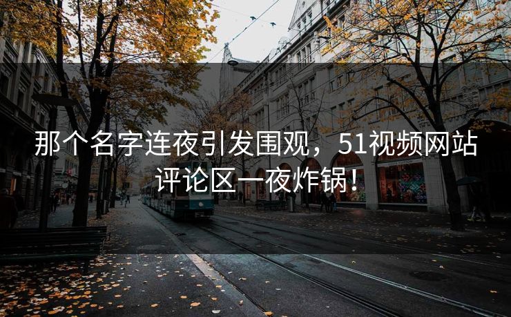 那个名字连夜引发围观，51视频网站评论区一夜炸锅！